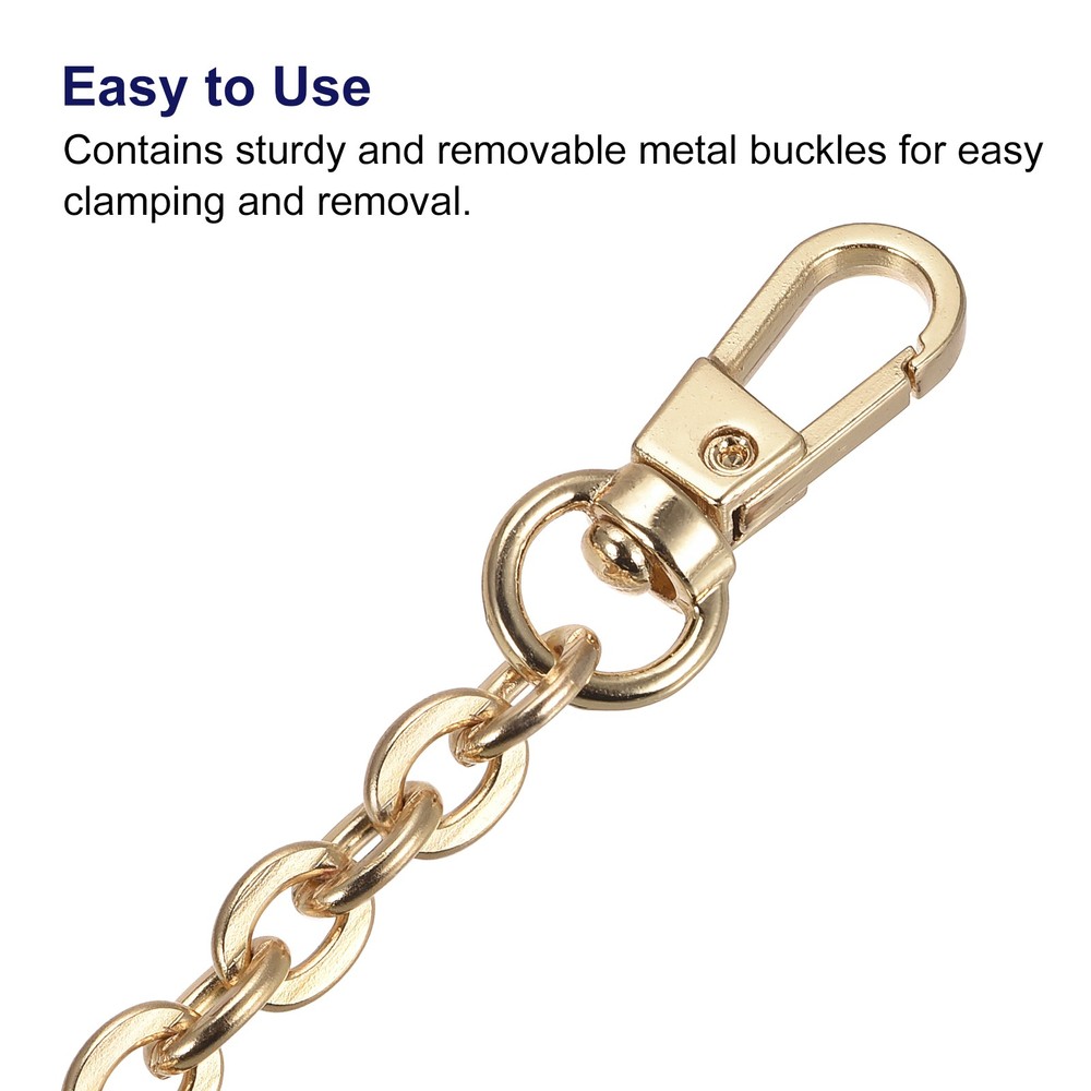 31"x0.24" Purse Chain Strap, Purse Handle Shoulder Replacement Strap(Gold)
