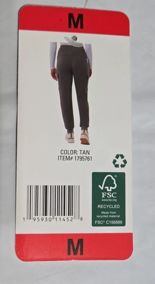 32 Degrees Ladies' Cargo Jogger, Color Tan, Size M