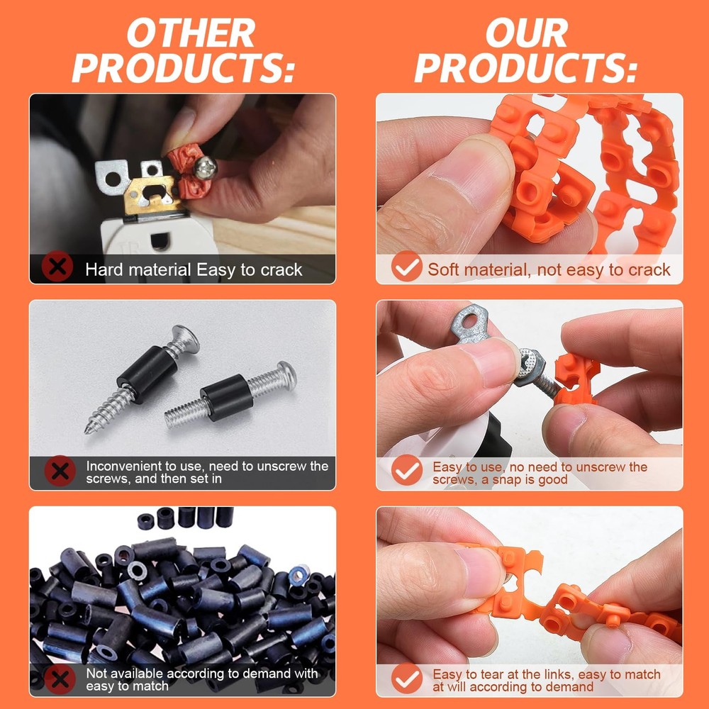 Outlet Spacers for Electrical Box Extender - 60 PCS Outlet Spacer Switch Light