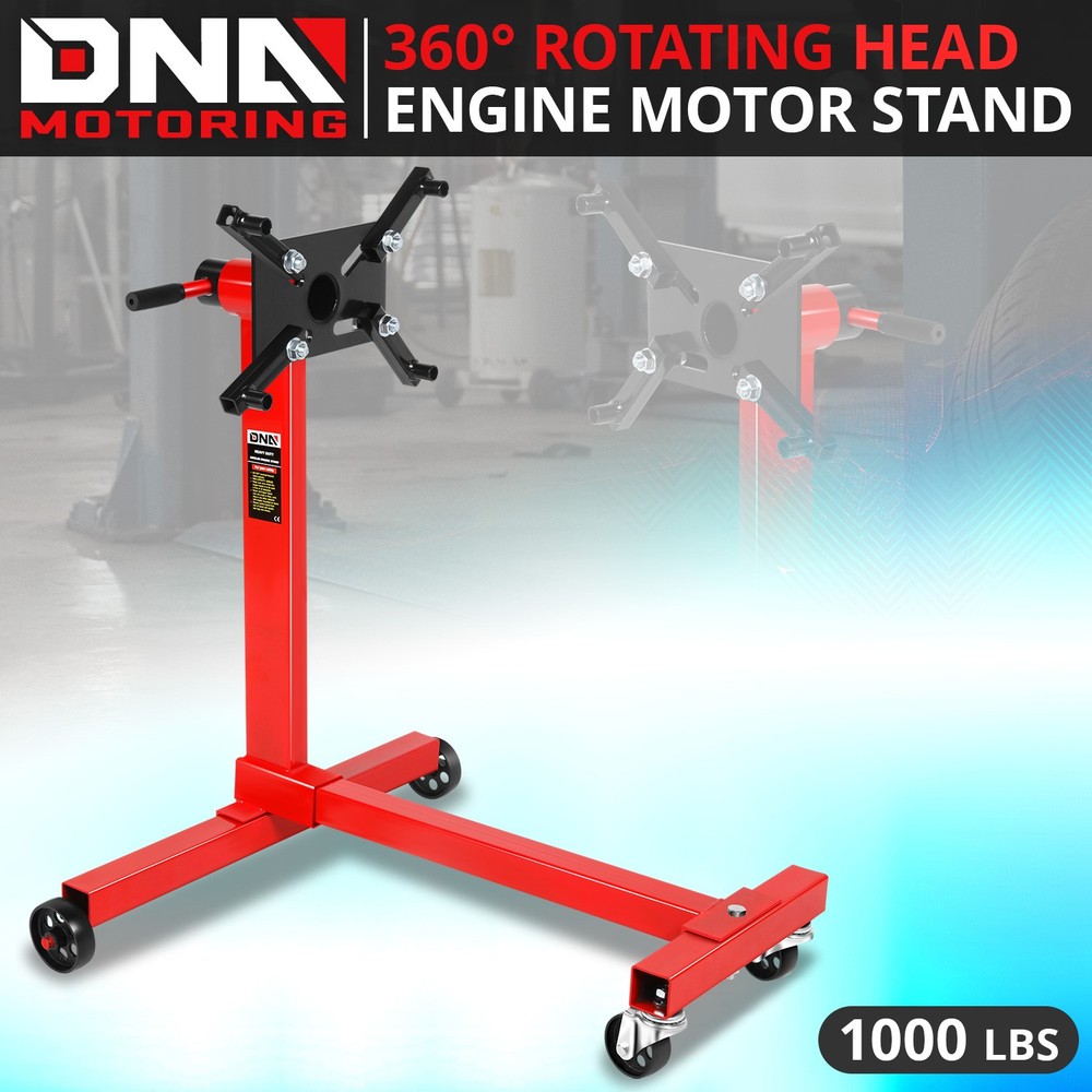 1000 LBs 360 Degree Adjuste Mounting Head Durable Stable Steel Engine Stand Red