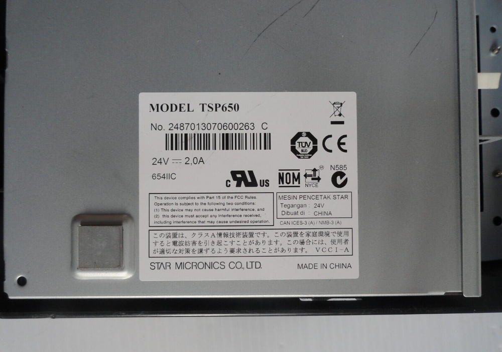 Star Micronics TSP650II POS Thermal Receipt Printer