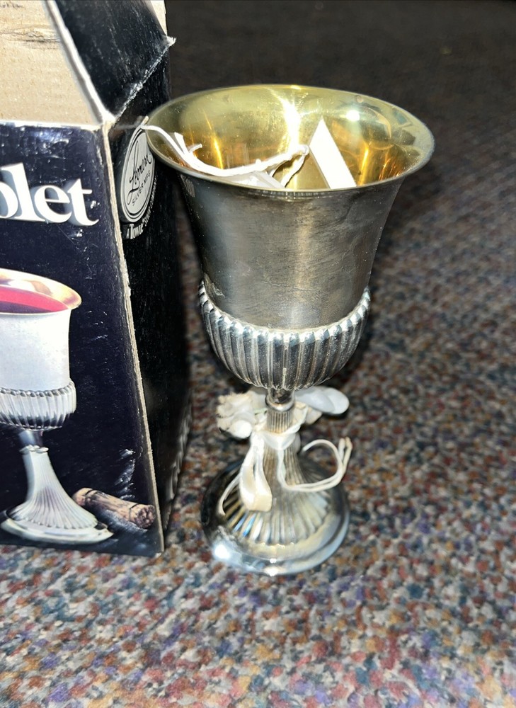 LEONARD SILVER MFG SILVERPLATE WINE 🍷 GOBLET #920