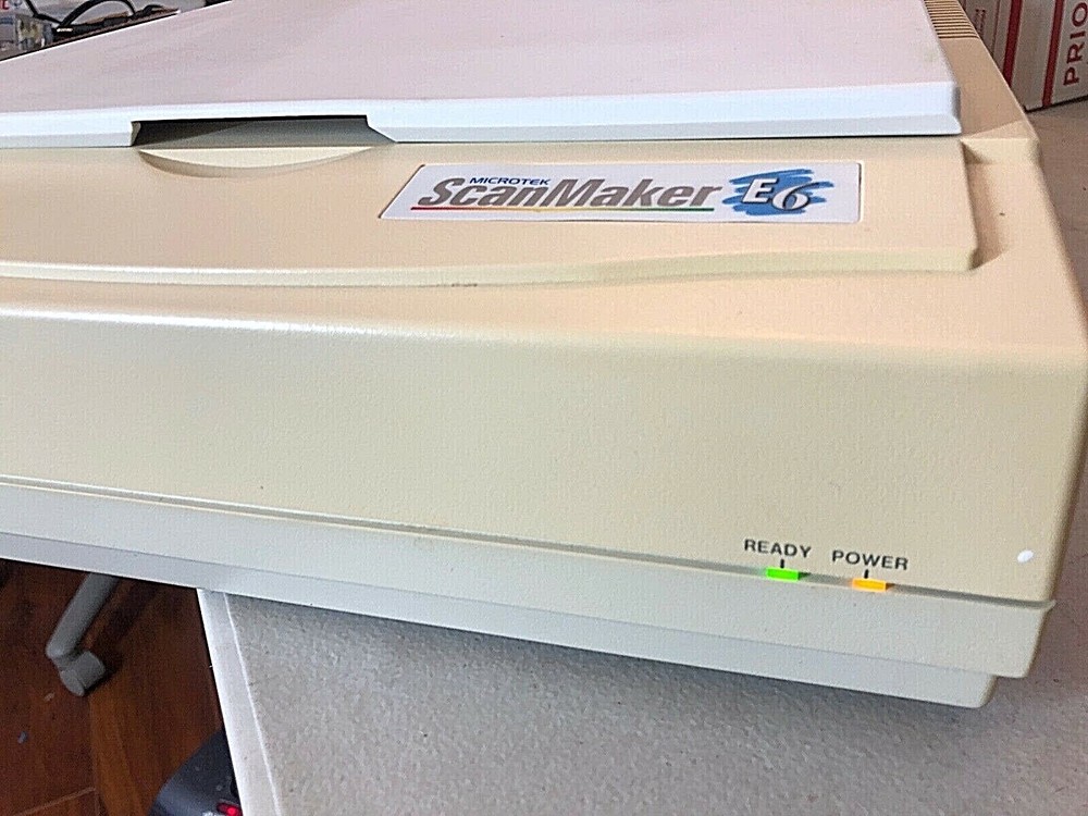 Microtek Scanmaker E6 MRS-1200E6 Flatbed Scanner SCSI Vintage