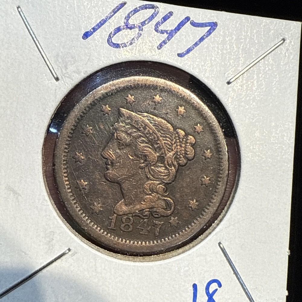 1847 US Large Cent