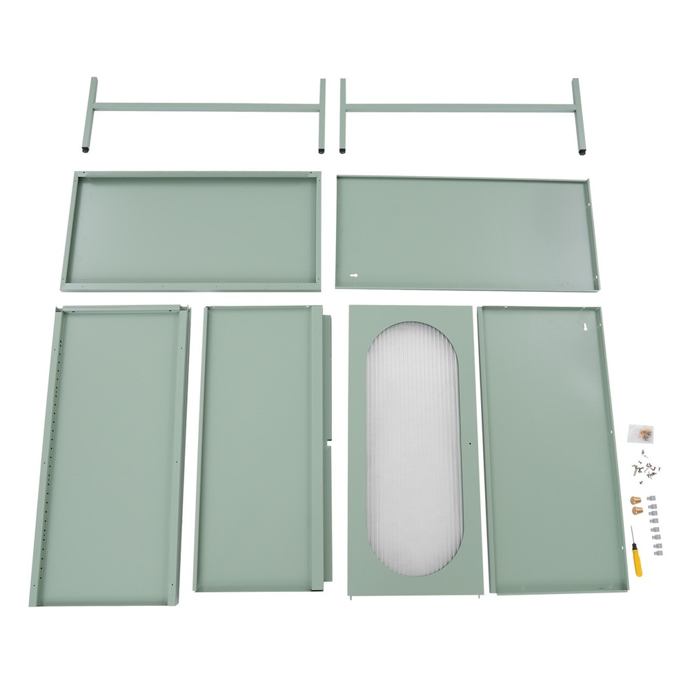 Accent Storage Cabinet with Glass Doors Decorative Cabinet Buffet & Sideboard