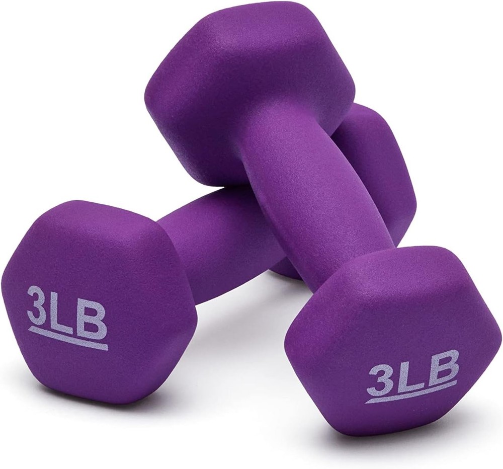Amazon Basics Neoprene Dumbbell Hand Weights for Exercise and Muscle Toning