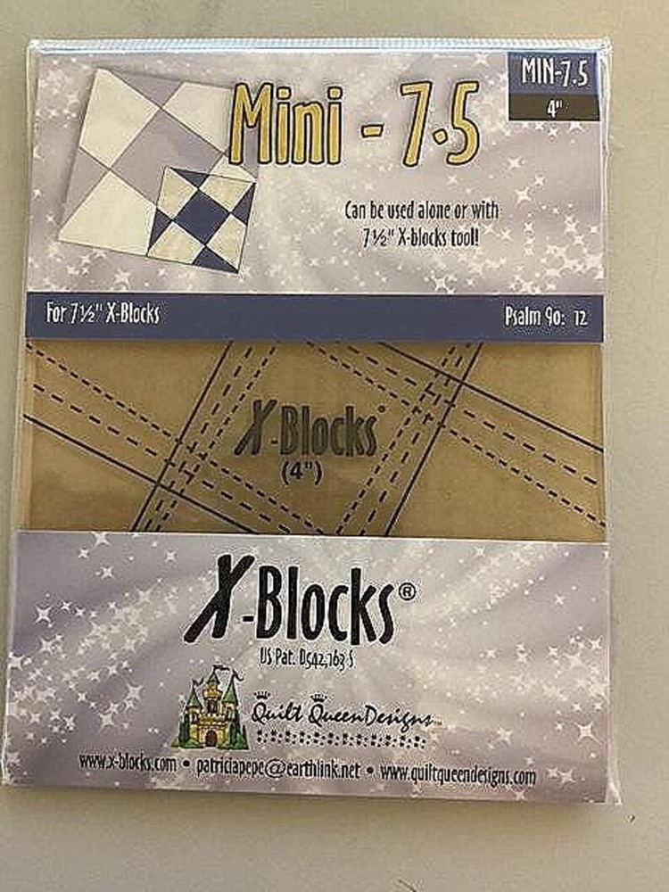 X-Blocks Mini 7.5 Rotary Cutting Tool for Making Blocks & Borders