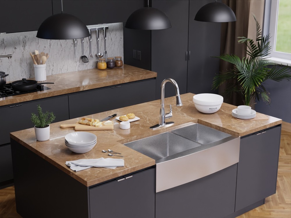 Sifo Hands Free Touchless 1-Handle Pull-Down Sprayer Kitchen Faucet with Motion