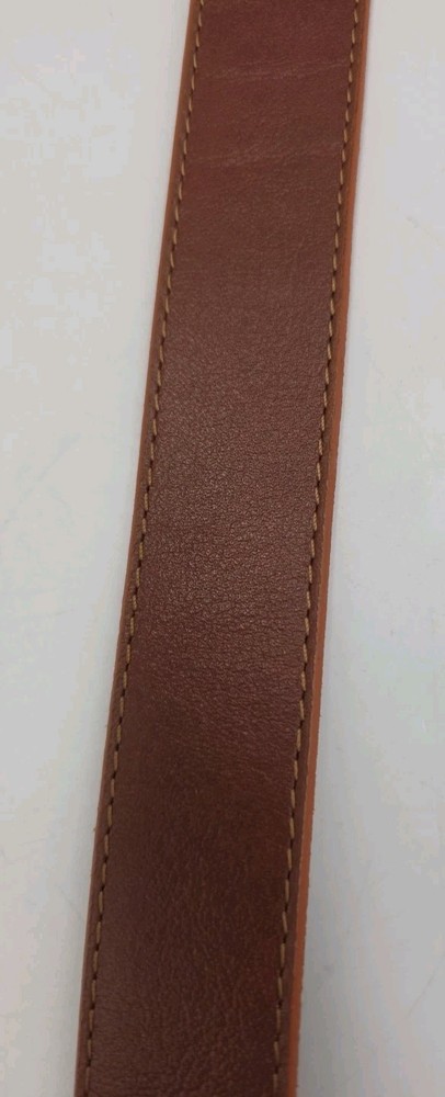 LOOP LEATHER CO. Brown Leather Womens Belt Size M 83cm
