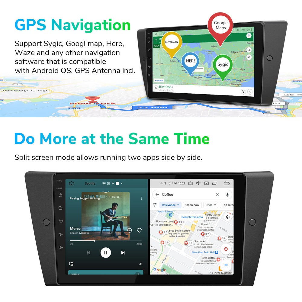 E90A12S 8-Core Android 12 Car Play Stereo Radio For BMW 3 Series E90 E91 E92 E93