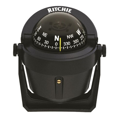 Ritchie Compass, Bracket Mount, 2.75" Dial, Black. B-51