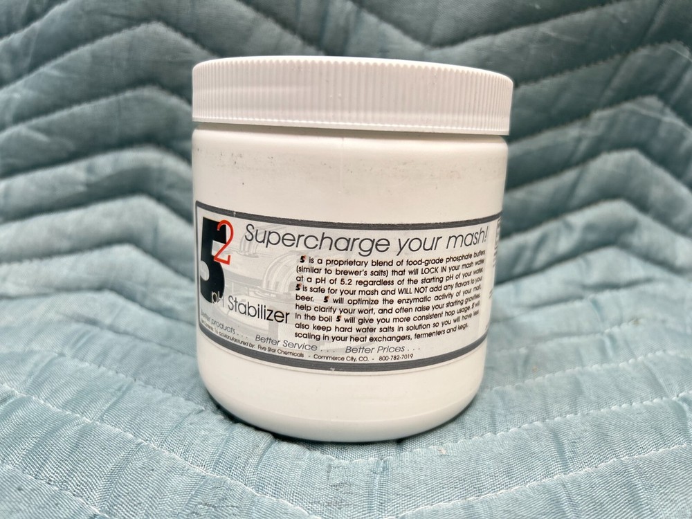 Pack of TWO (2) FIVE STAR 5.2 pH STABILIZER 1 LB