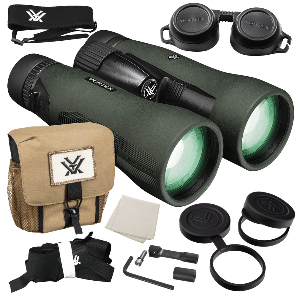 Vortex Optics DB-218 Diamondback HD 15x56 Binocular with Free Hat Bundle