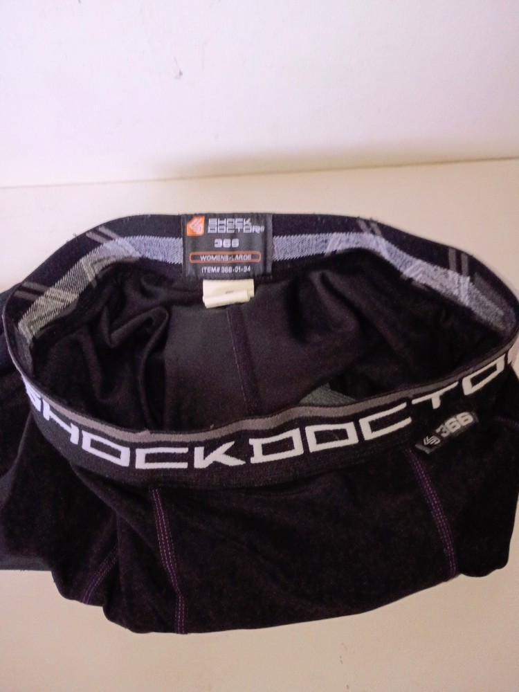🩲 Shock Doctor Woman's Size Large Core Compression Shorts With Protective Cup