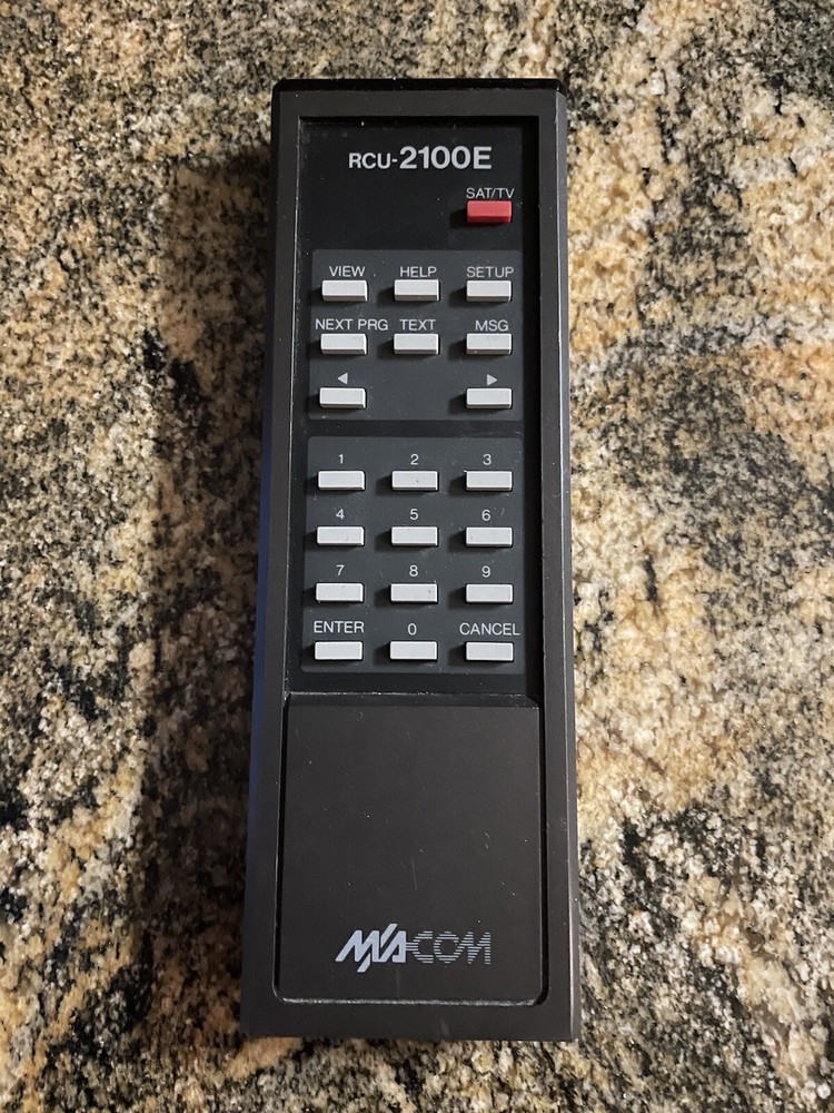 Macom RCU-2100E Satellite Receiver TV Remote Control