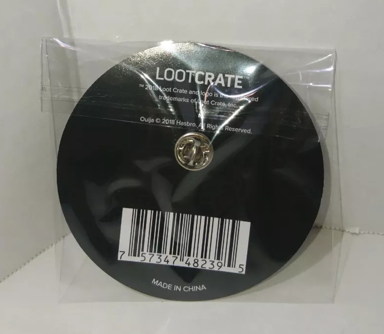 Loot Crate -CURSED- Oct 2018 Ouija Planchette Pin