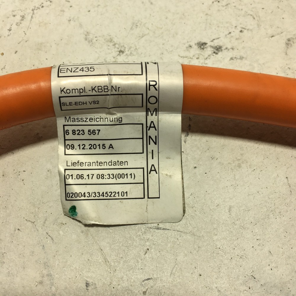 2018 BMW 530e xDrive High Voltage Cable OEM