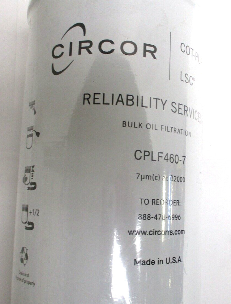 CIRCOR , CPLF460-7 , BULK OIL FILTER , SURPLUS