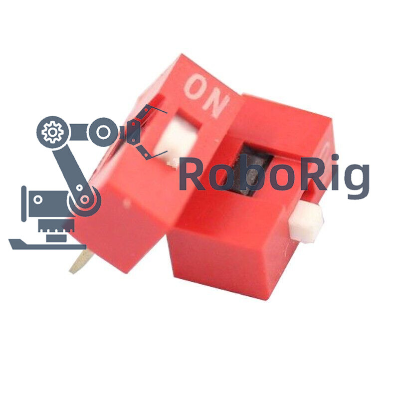 50Pcs Slide Type Switch Module 1-Bit 2.54mm 1 Position Way DIP Red Pitch