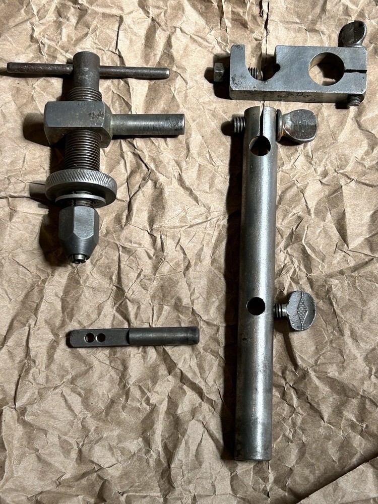 Antique LEADER Small Mini Bench Mount Drill Press
