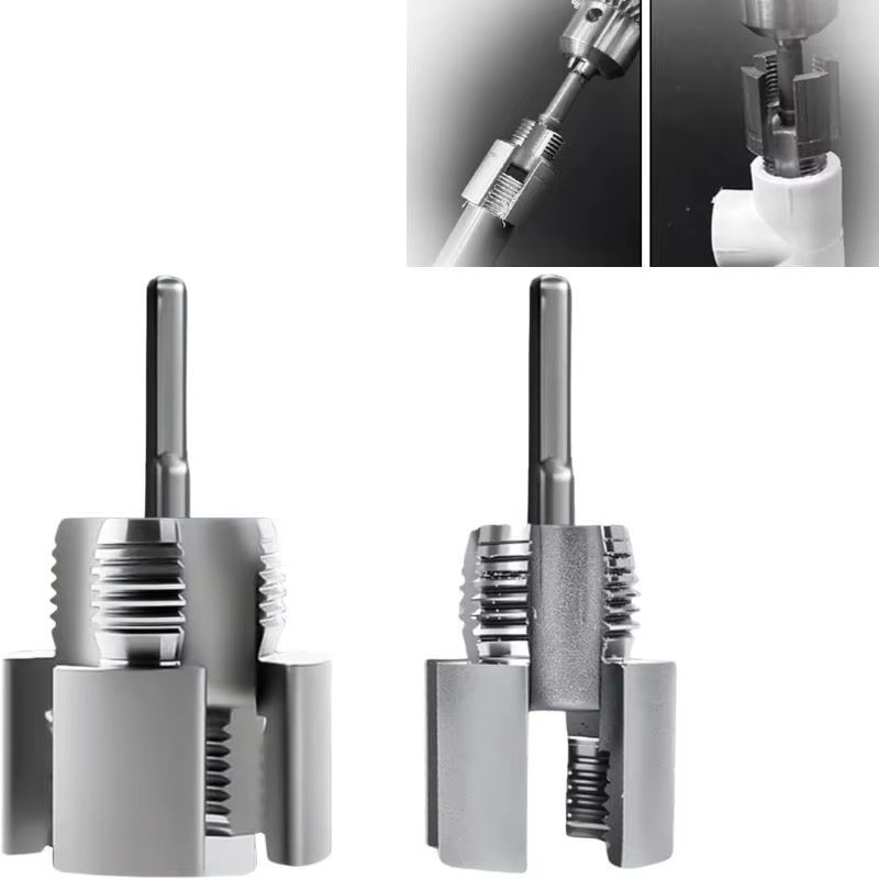 2pcs Integrated Internal & External Pipe Threading-Tool,PVC Pipe Threader Kit*