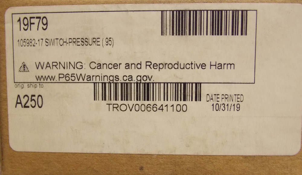 LENNOX 19F79 Pressure Switch 105982-17