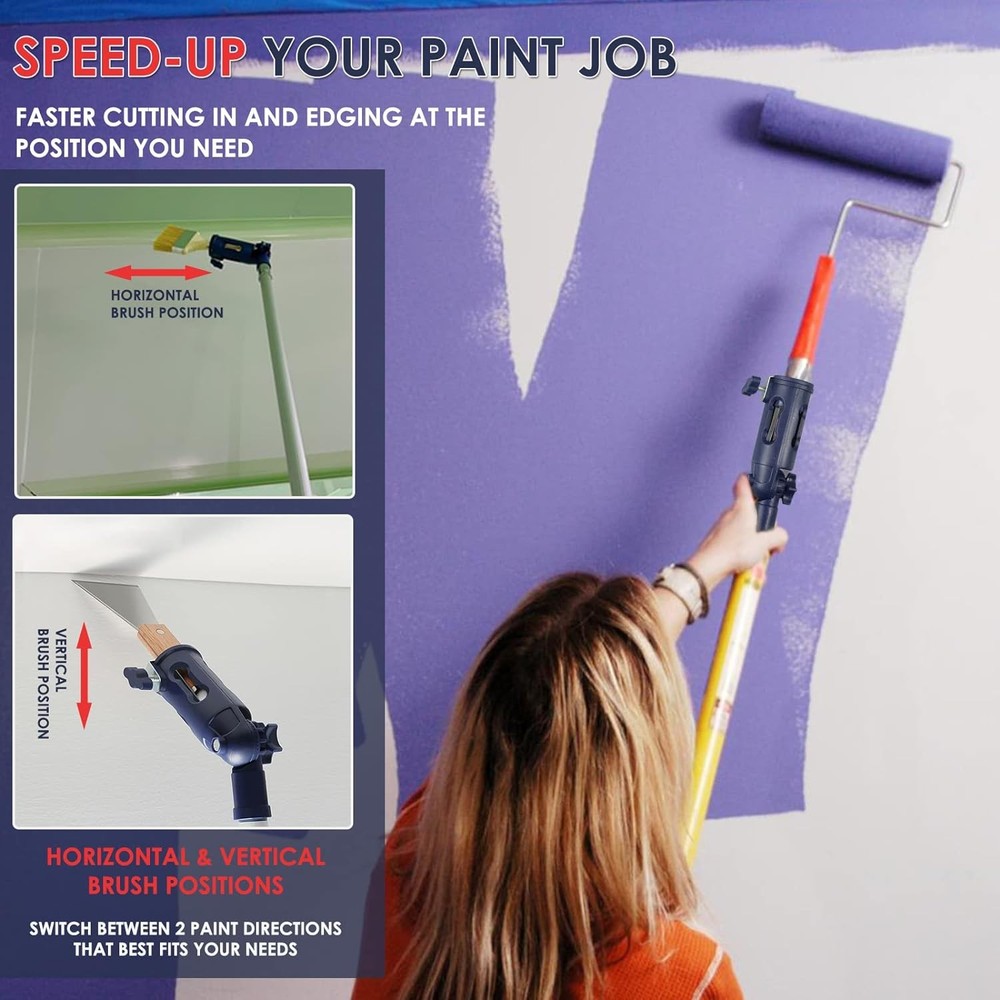 Aolamegs Multi-Angle Paint Brush Extension Tool for High Blue