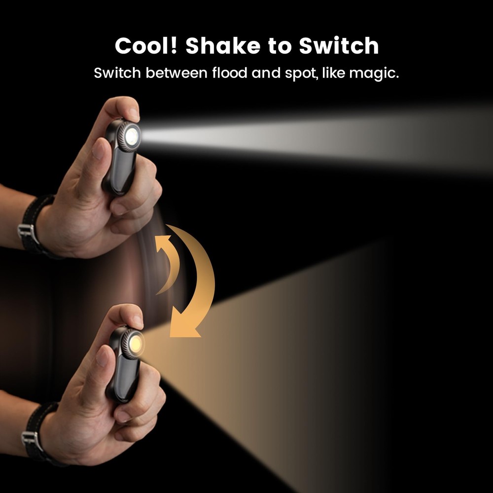 LOOPDOT EDC Flashlight – Rechargeable Small and Powerful LED Orange