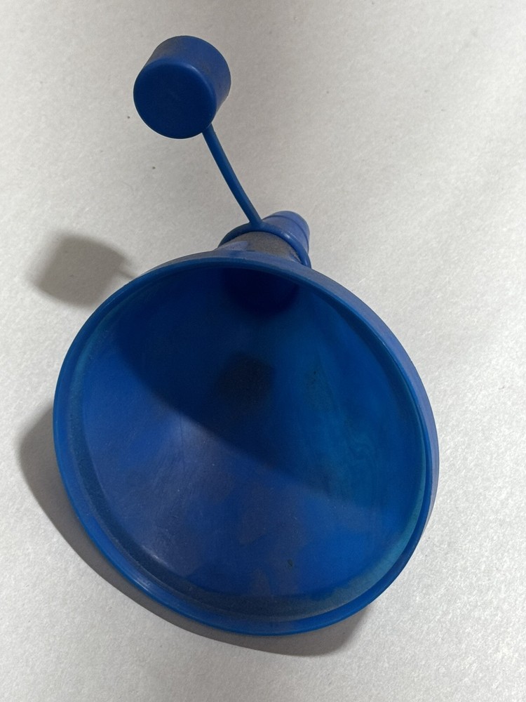 NOS Vintage Plastic Funnel- Blue (A4)