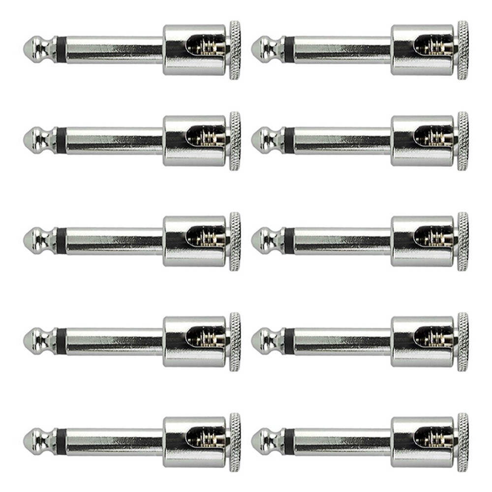 (10 Pack) George L's .155 Right Angle Solderless Cable Plugs