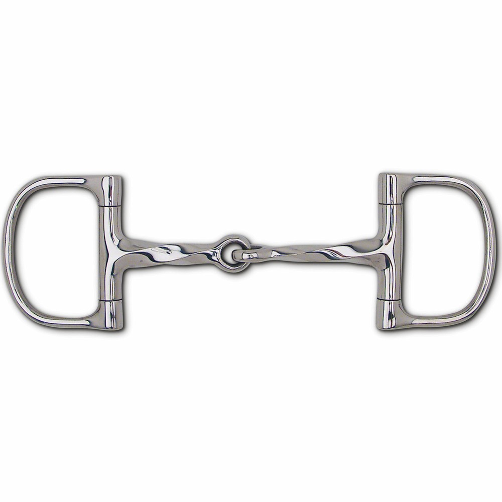 Stainless Steel Slow Twist Snaffle Dee - 3" Rings