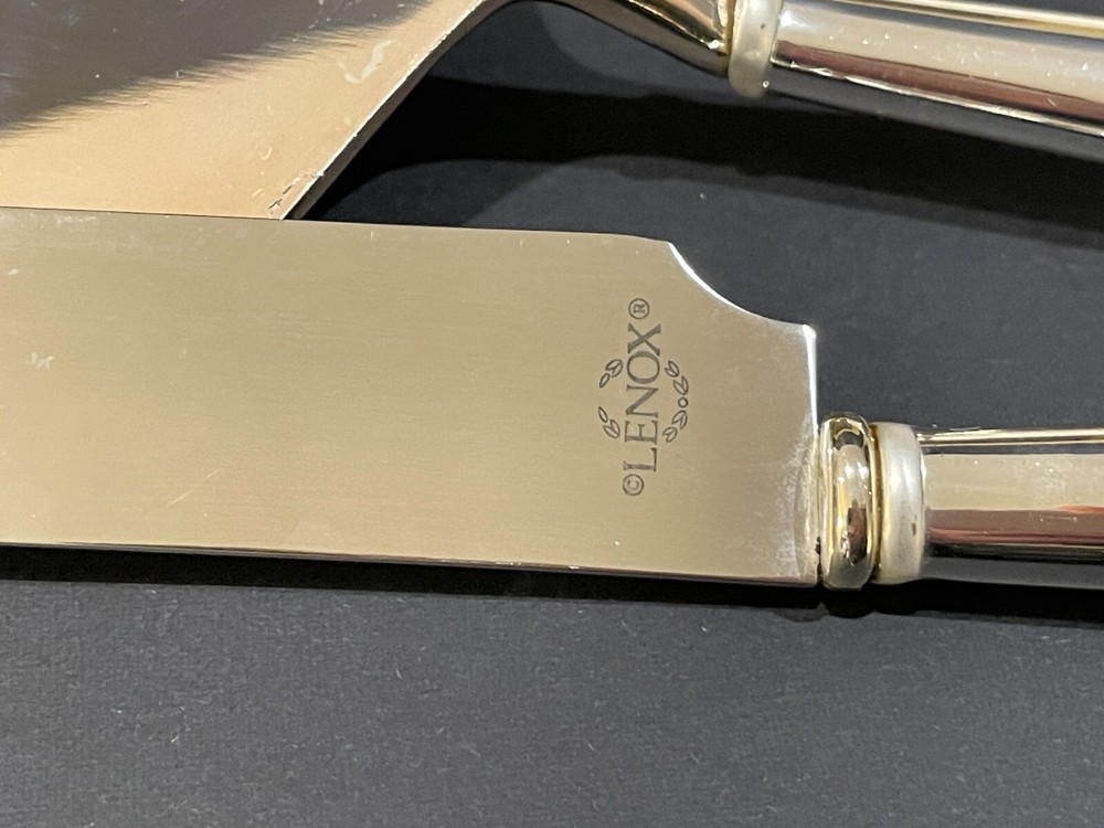 Lenox Forevermore 2-Piece Dessert Set / Wedding Cake Knife & Server Set