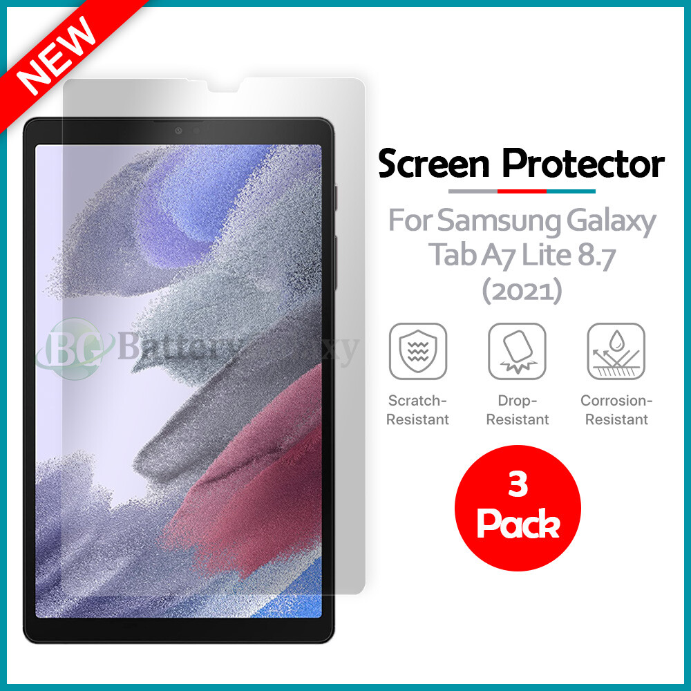 3-Pack LCD Clear HD Screen Protector for Samsung Galaxy Tab A7 Lite 8.7 (2021)