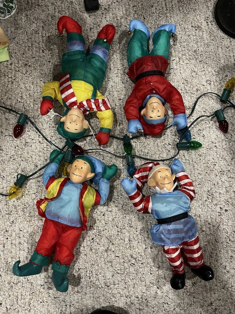 Rare Vintage Mid Century Pixie/Elves String Lights
