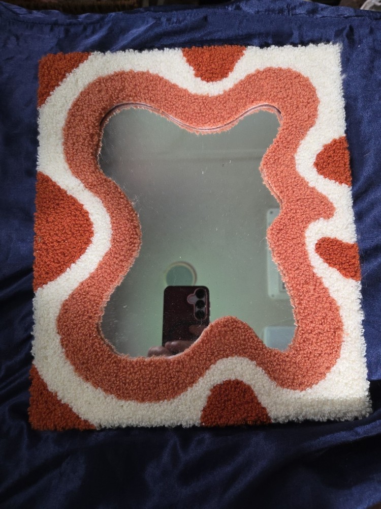 Punch Needle 10x12in Mirror, Cute Mirror