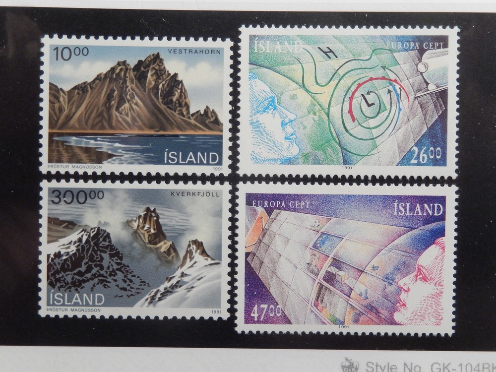 Iceland Scott #728, 737-739, 2 Sets, Mint OG Never Hinged