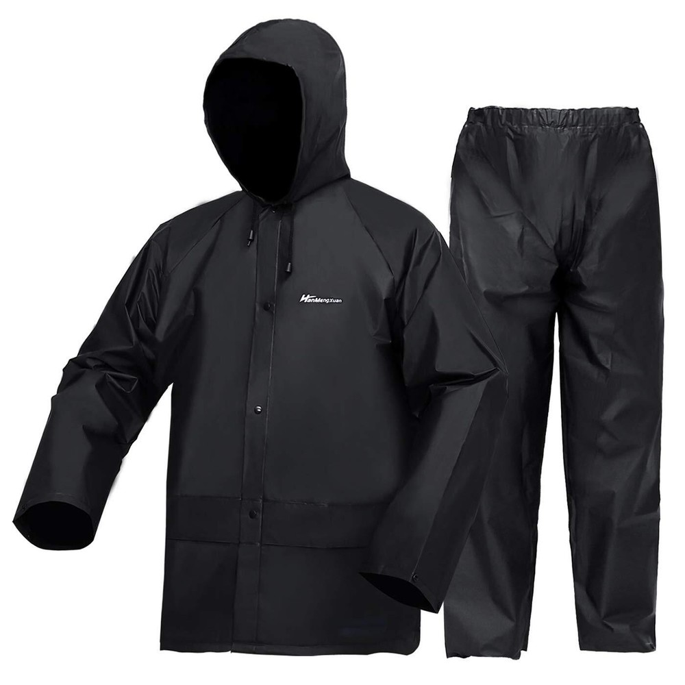 Rain Suit for Work Ultra-Lite Waterproof Protective Rain Coats Rain Gear Work...