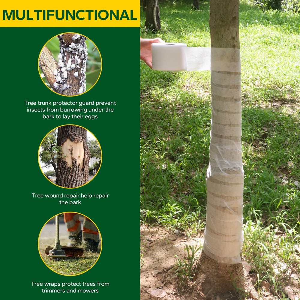 115Ft Breathable Tree Wrap Trunk Guard Cover for Small Tree Sapling Damaged Bark