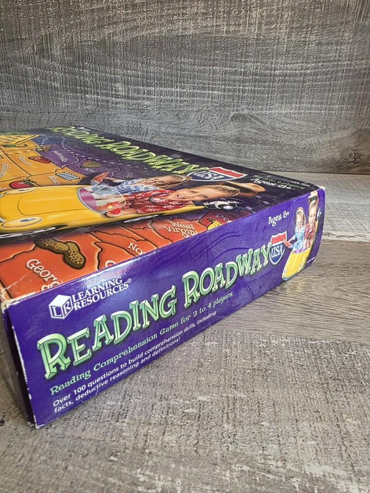 Learning Resources Reading Roadway Comprehension Game US Map Home School b205