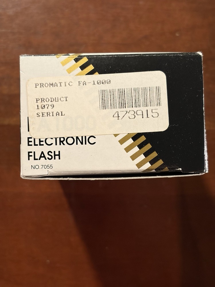 Pro Master FA 1000 Electronic Flash For SLR Cameras New Open Box