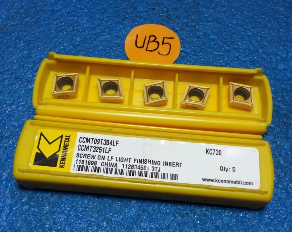 KENNAMETAL   CCMT09T304LF   CCMT3251LF   KC730   CARBIDE INSERTS  5 PCS