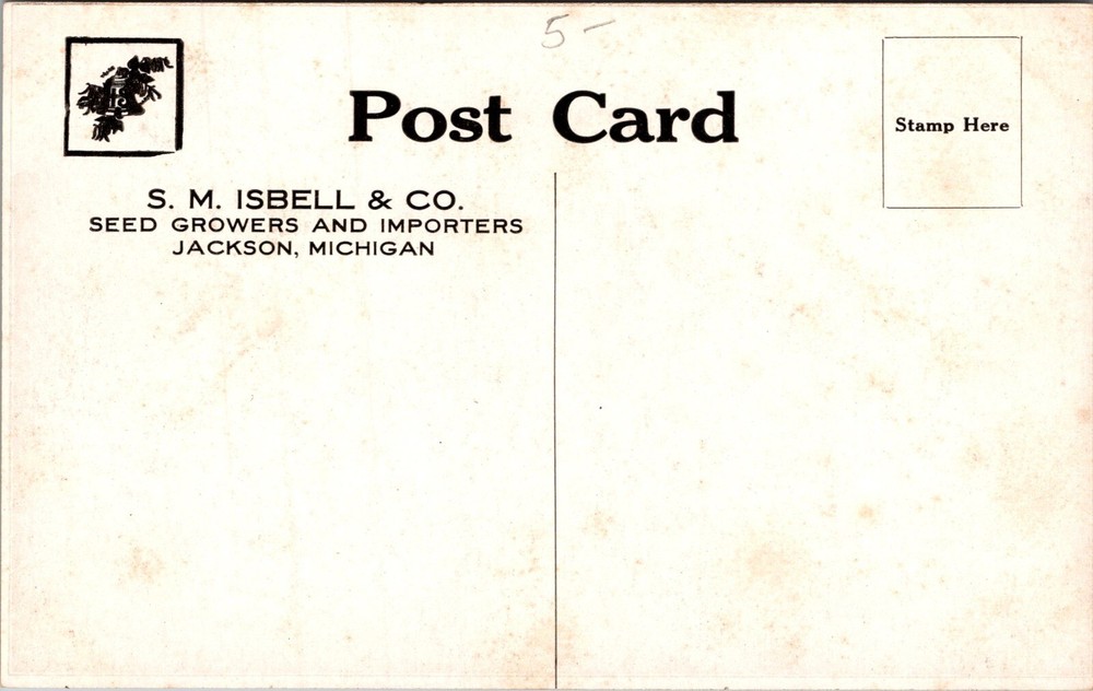 Jackson Michigan Postcard Isbell`s Oderbrucker Barley Farm