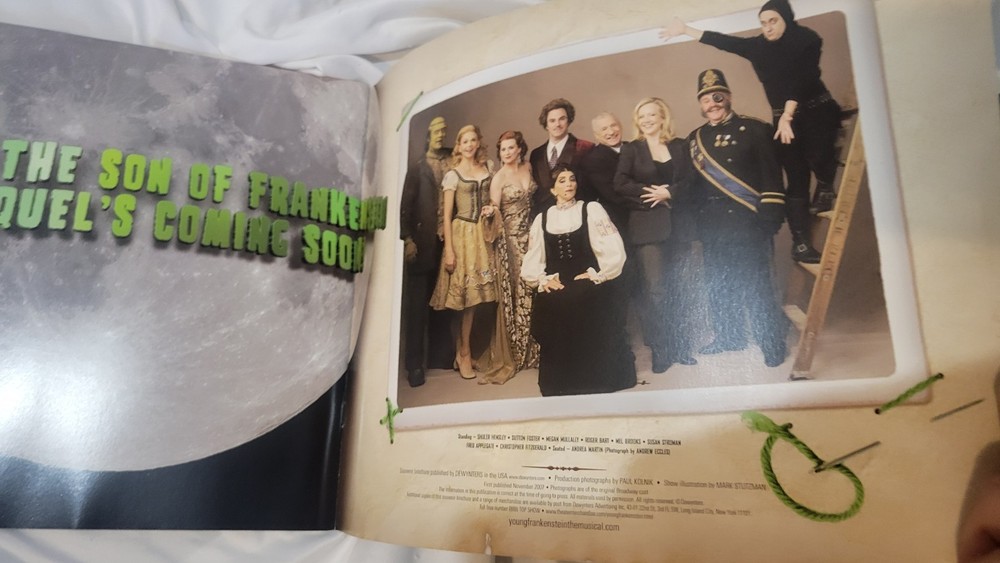 Sutton Foster Young Frankenstein Roger Bart Megan Mullally 2007 Program