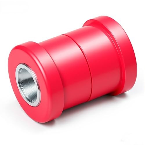 Polyurethane Handlebar Riser Bushings Red Compatible with Harley Chrome#Red