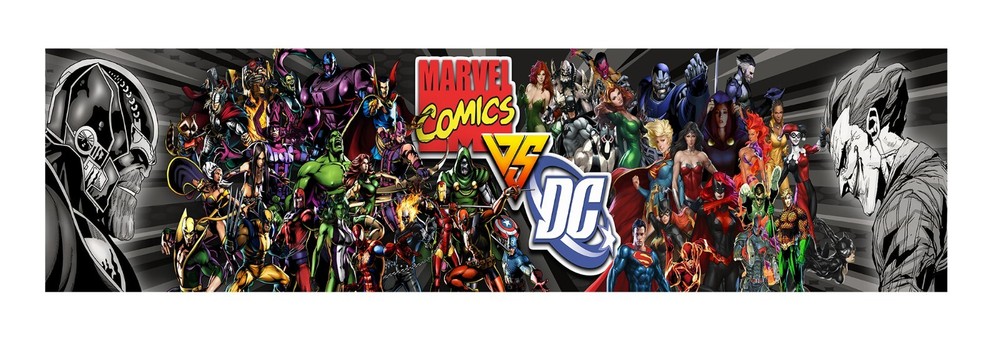 Multicade Marvel Vs DC Arcade Marquee Header/Backlit Sign