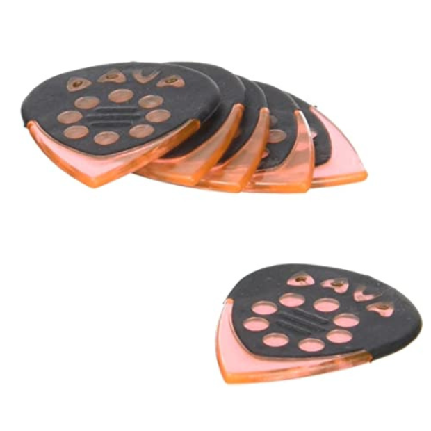Dava Jazz Grip, Tip Poly Gel picks, 6 pack
