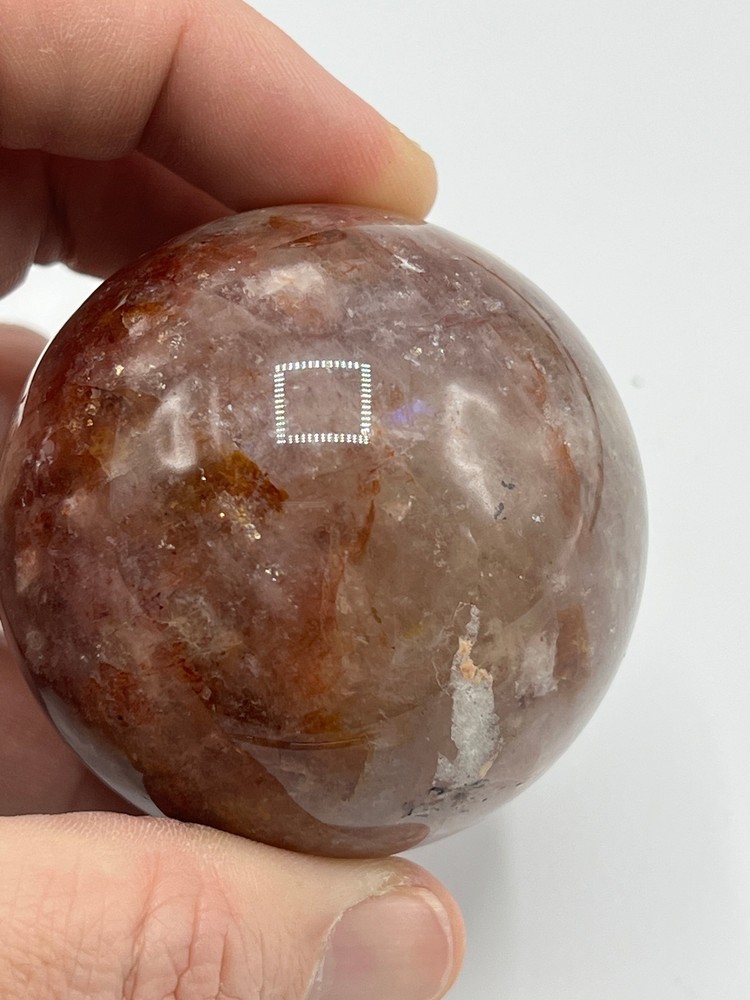 Fire Quartz with Blue Flash E