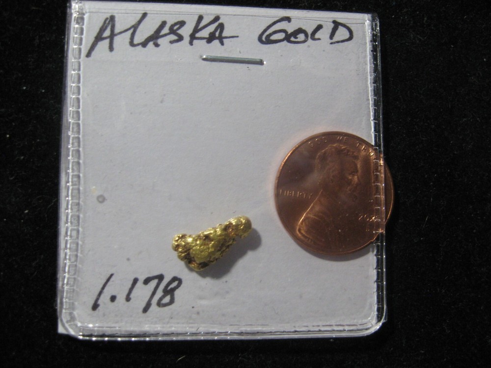 ALASKA GOLD NUGGET  1.178 GRAMS