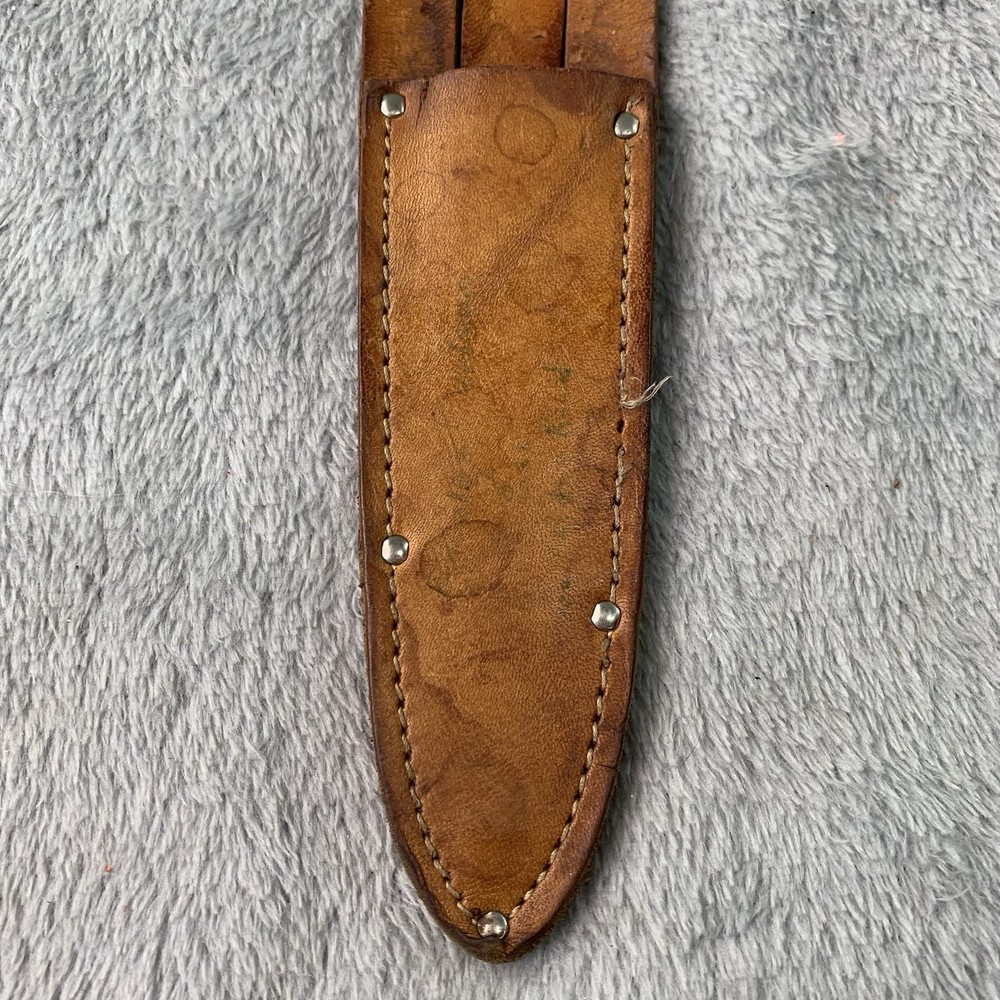 Vtg Hunting Knife Fixed Blade w/ Original Sheath
