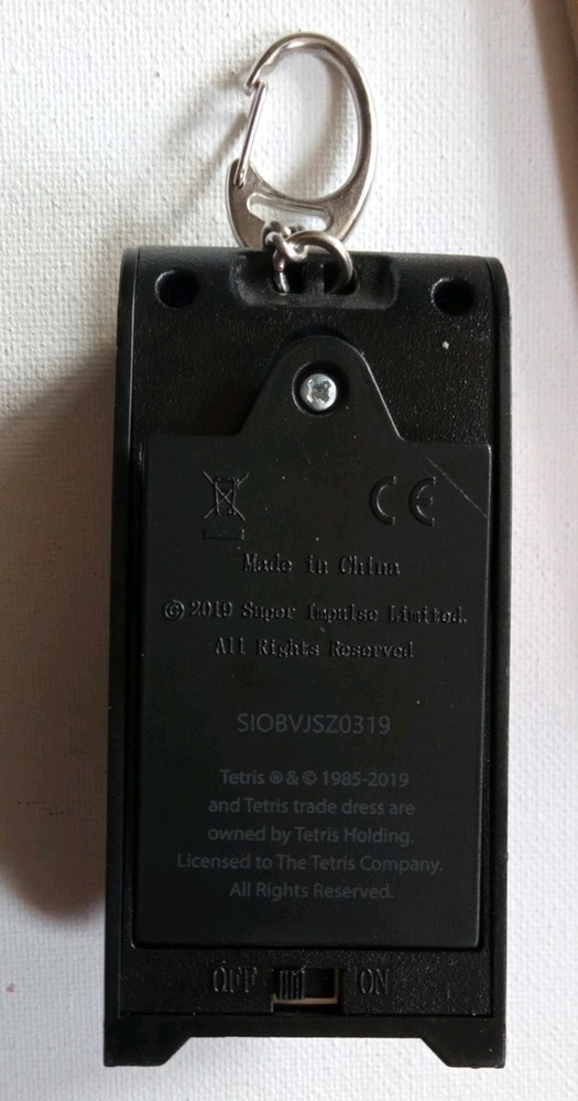 2019 Super Impulse Micro Arcade: Tetris Keychain Electronic Game (Tested/Works)